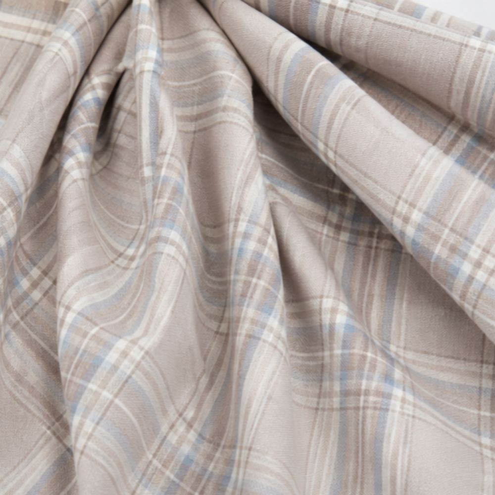 Harbor Mist Heritage Plaid Cotton Fabric
